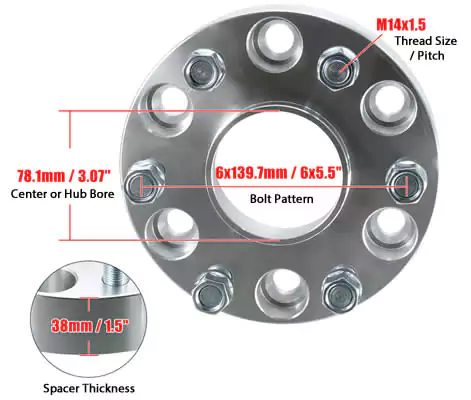 Wheel Adapter Dimensions Wheel Adapter Dimensions